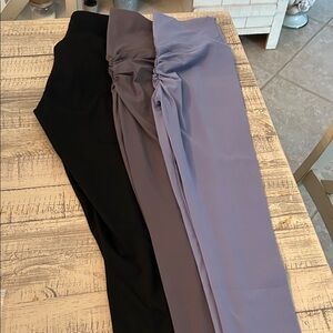 NEW $16 FOR ALL THREE PAIRS OF LEGGINGS. 😮 BLACK, GRAY AND TAUPE.